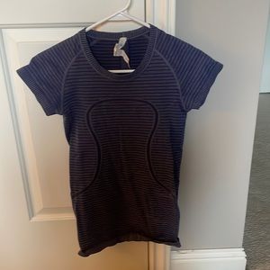 Blue lululemon athletic top.